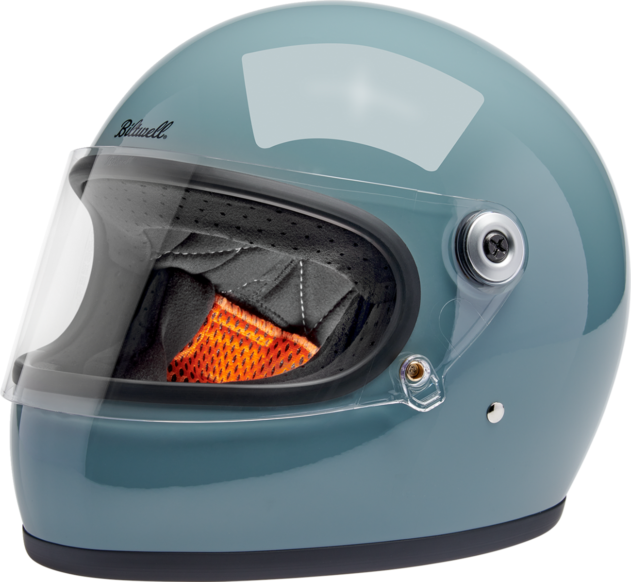 CASCO INTEGRAL BILTWELL GRINGO S AZUL AGAVE BRILLANTE