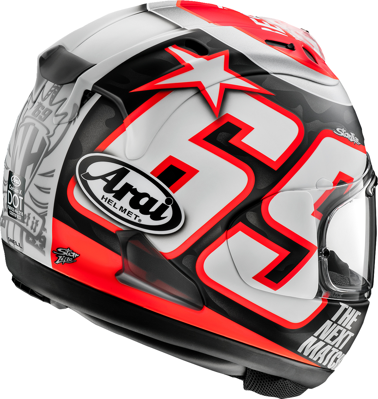 CASCO INTEGRAL ARAI HELMETS CORSAIR-X NICKY RESET