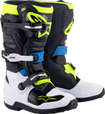 BOTAS ALPINESTARS TECH 7S NEGRO/AZUL/AMARILLO PARA NIÑO