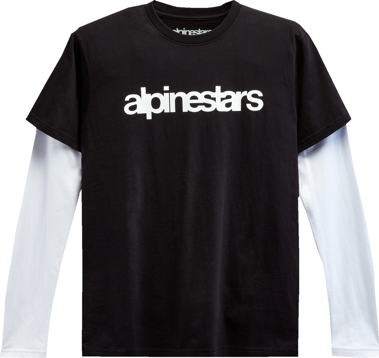 CAMISETA DE MANGA LARGA ALPINESTARS STACK NEGRO/BLANCO