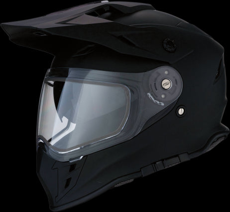 CASCO Z1R RANGE DUAL NEGRO PLANO