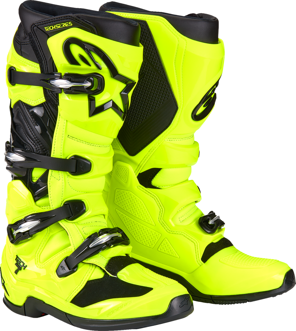 BOTAS ALPINESTARS TECH 7 AMARILLO FLUORESCENTE NEGRO