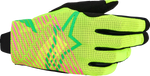 GUANTES MOTOCROSS ALPINESTARS RADAR PRO VERDE/AMARILLO FLUOR/ROSADO FLUOR
