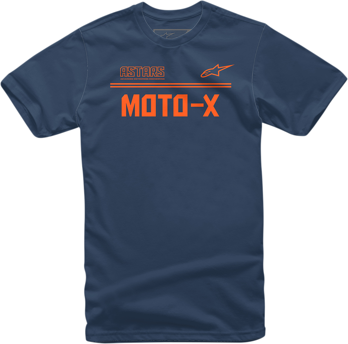 CAMISETA ALPINESTARS MOTO X AZUL/NARANJA