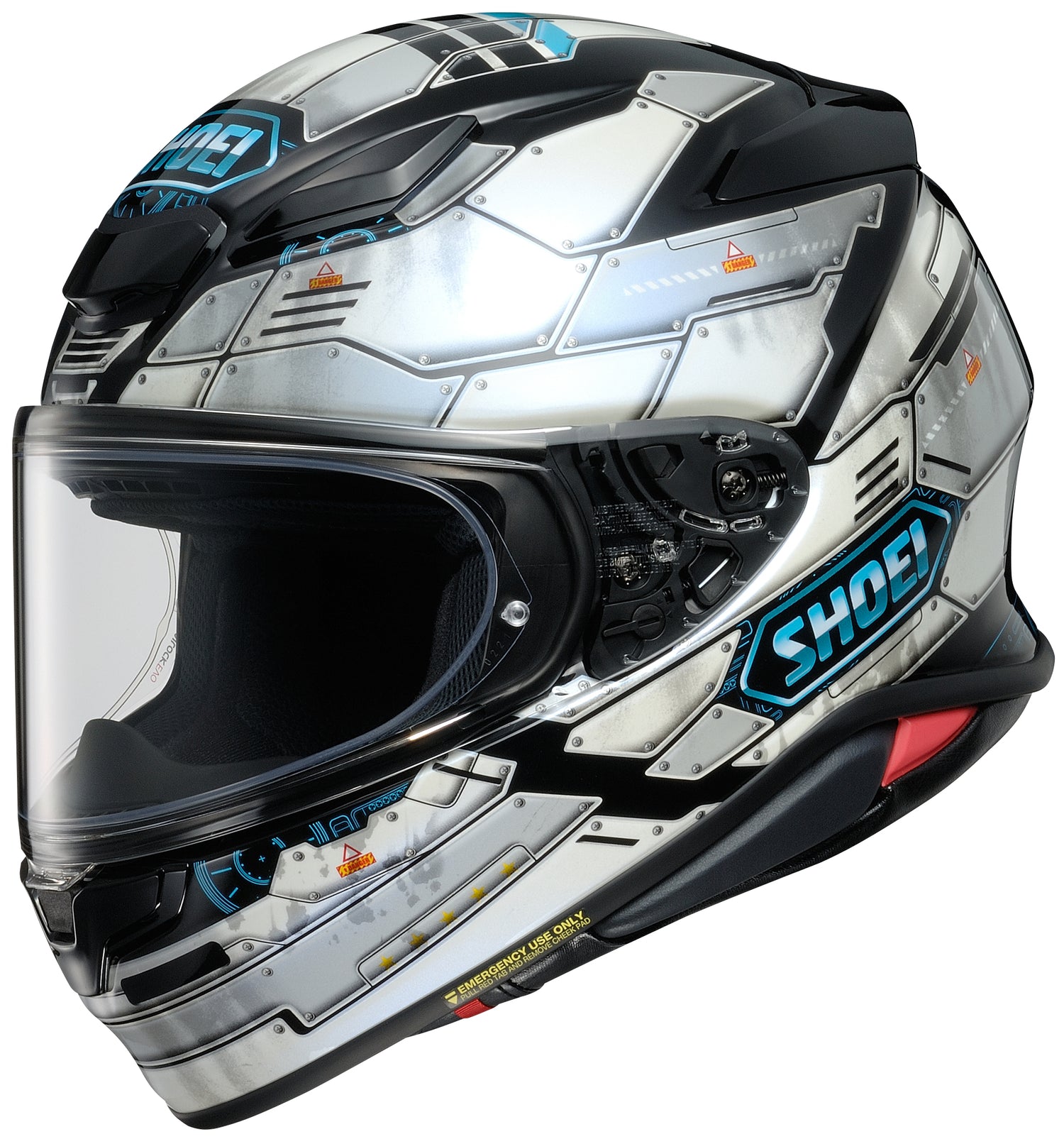 CASCO INTEGRAL SHOEI RF 1400 FORTRESS BLANCO/NEGRO