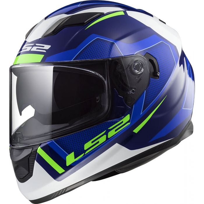 CASCO INTEGRAL LS2 STREAM AXIS AZUL BRILLANTE