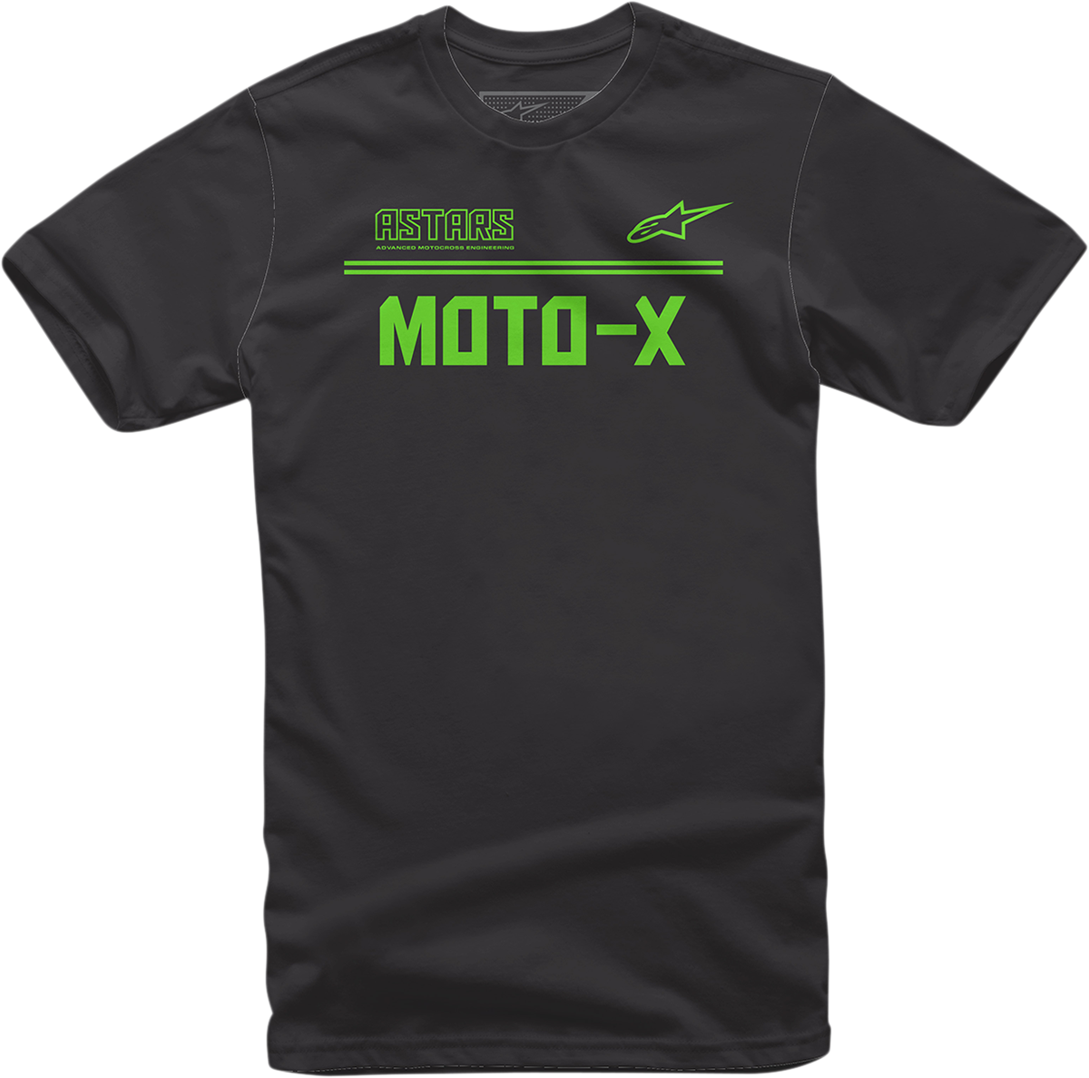 CAMISETA ALPINESTARS MOTO X NEGRO/VERDE
