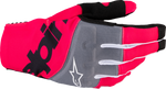 GUANTES ALPINESTARS TECHSTAR PARA MOTOCROSS NEGRO/ROSA