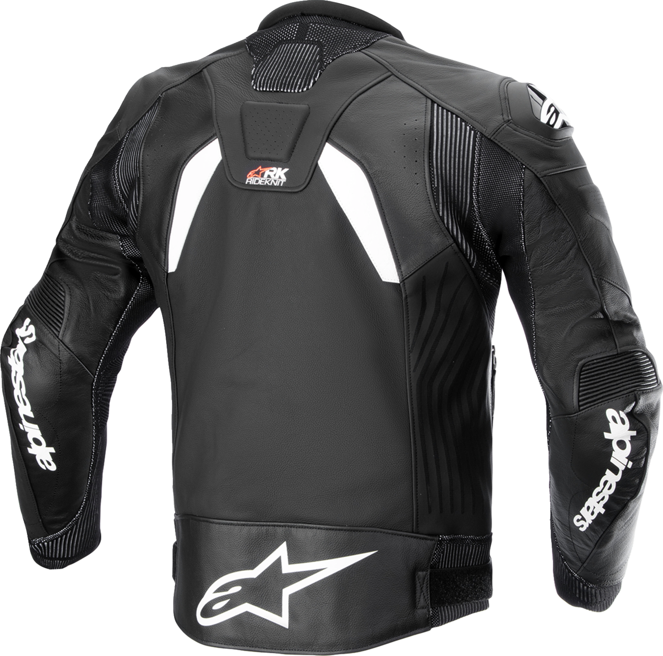 CHAQUETA DE CUERO ALPINESTARS GP PLUS R V4 RIDEKNIT NEGRO/BLANCO