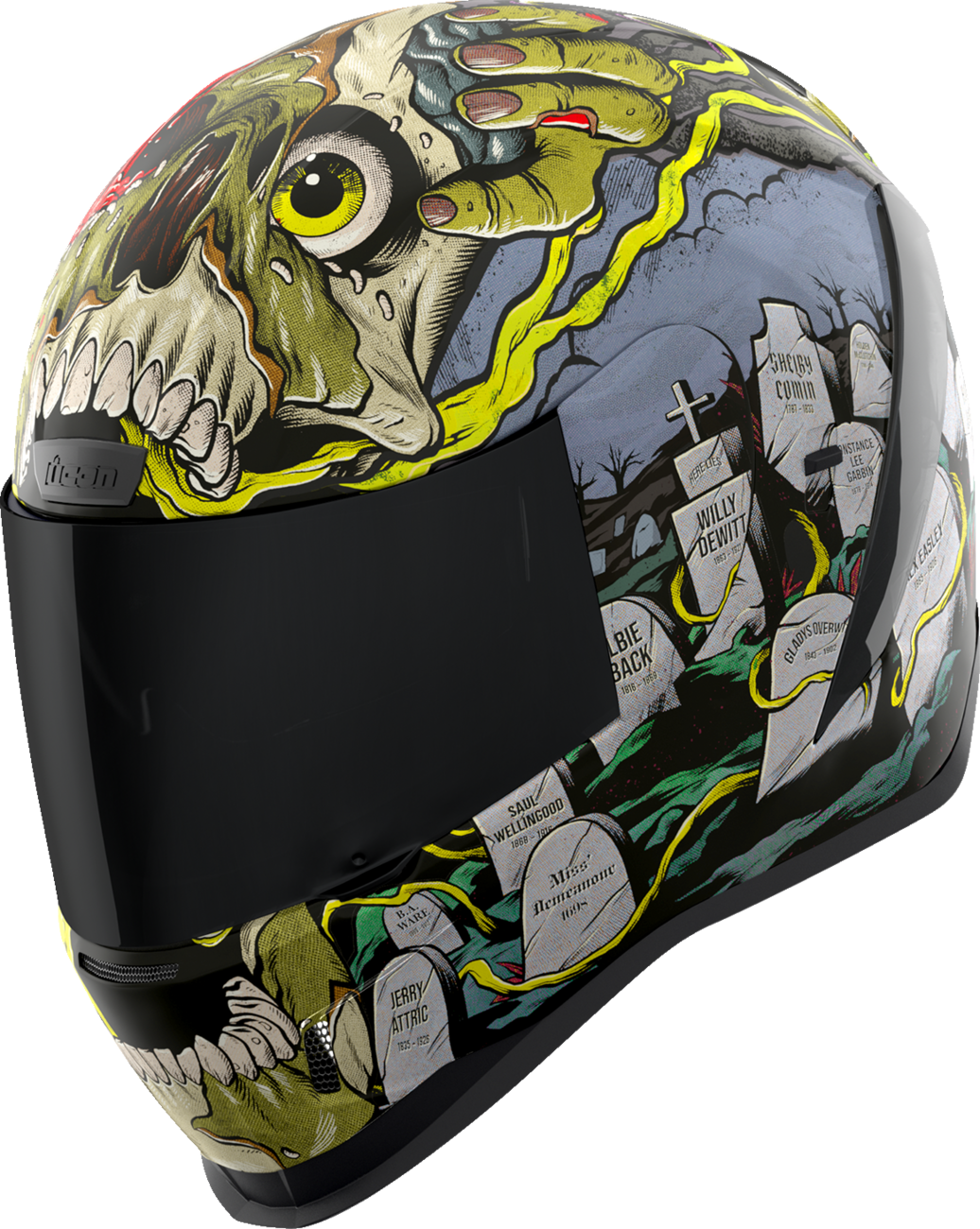 CASCO INTEGRAL ICON AIRFORM DEAD SERIOUS NEGRO