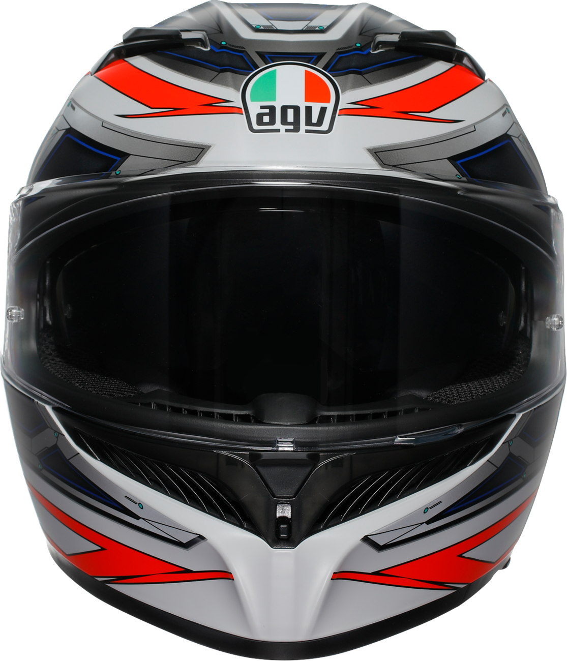 CASCO INTEGRAL AGV K3 SPACE ROJO Y BLANCO