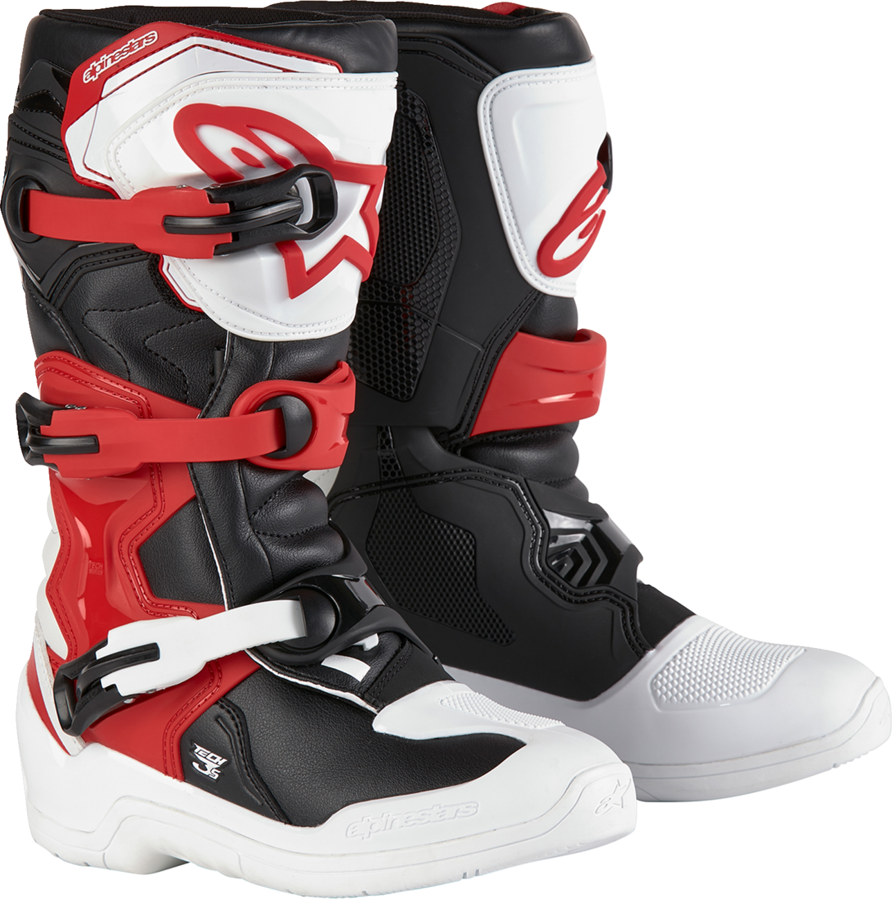 BOTAS ALPINESTARS TECH 3S YOUTH BLANCO/NEGRO/ROJO PARA NINOS