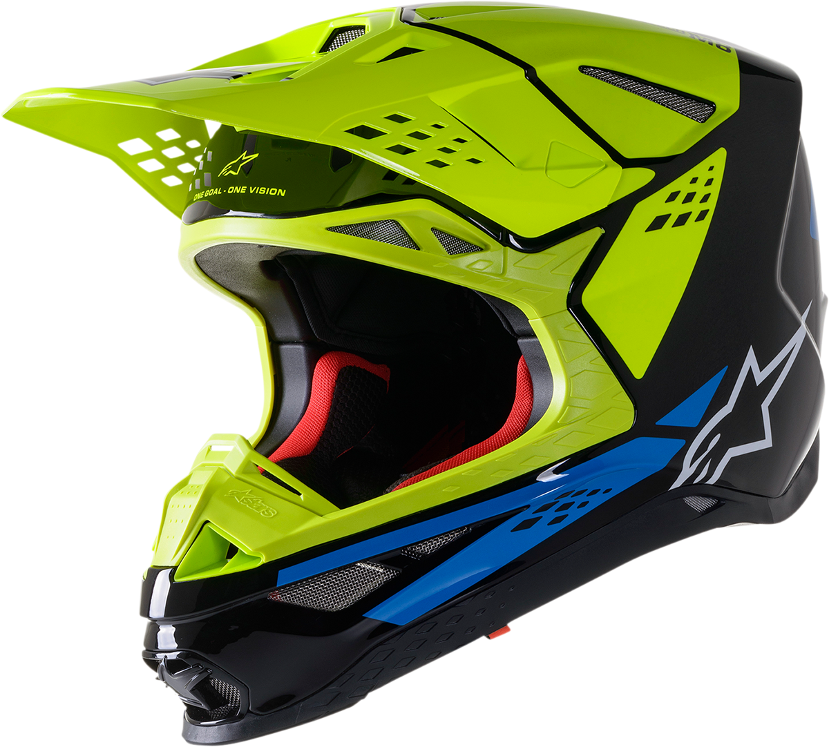 CASCO INTEGRAL ALPINESTARS SUPERTECH M8 FACTORY AMARILLO/AZUL/NEGRO