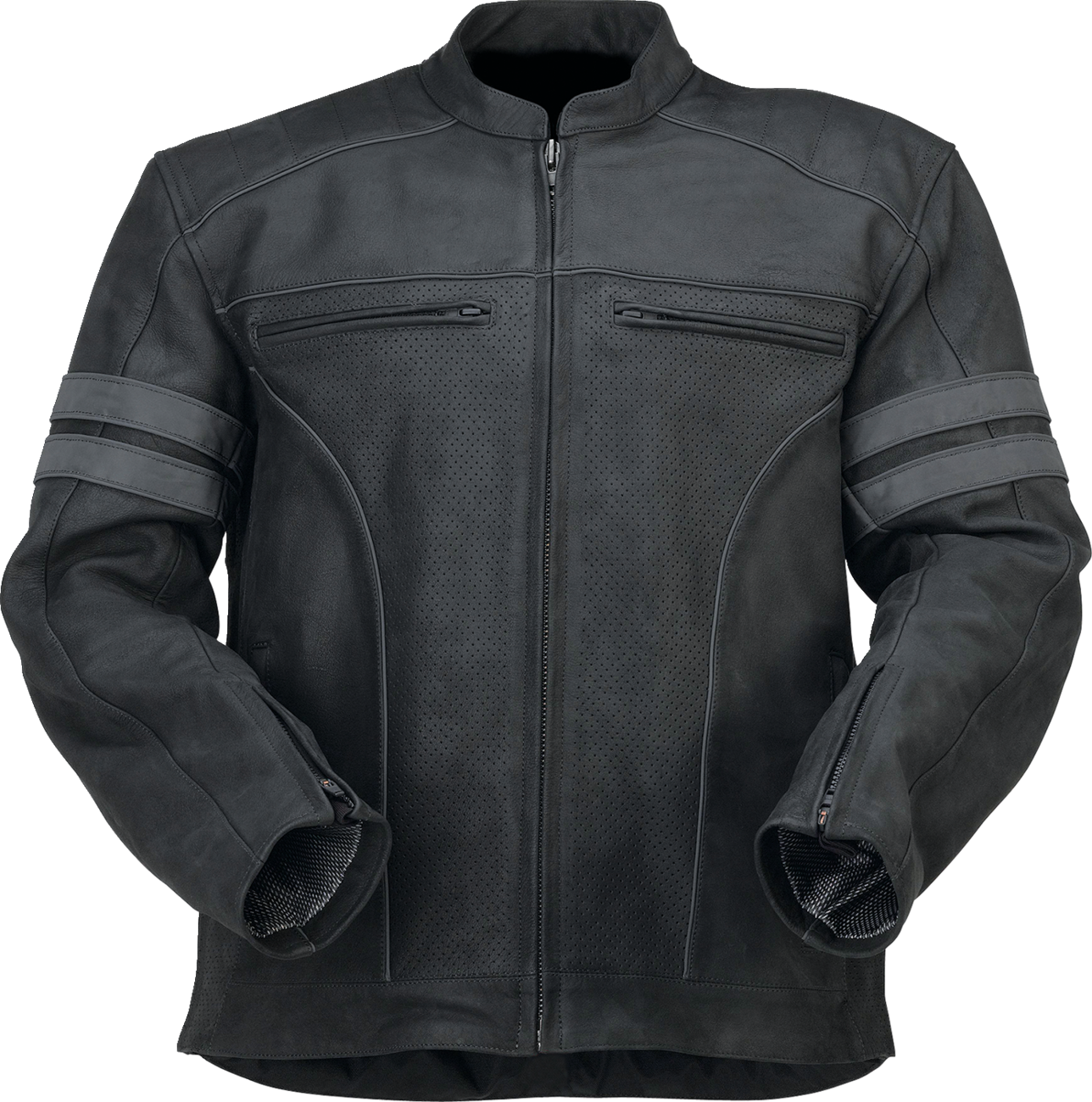 CHAQUETA DE CUERO Z1R REMEDY NEGRO