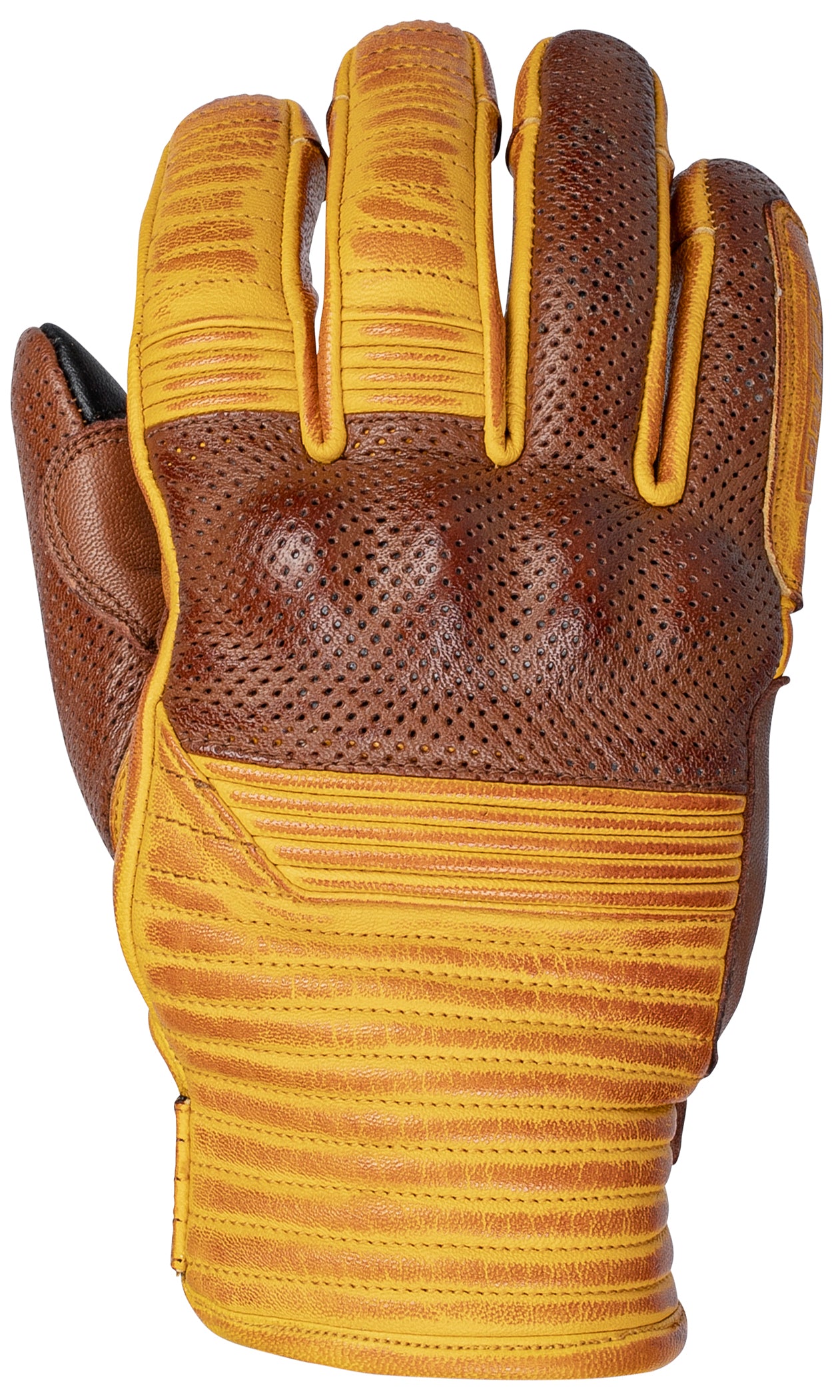 GUANTES CORTOS CORTECH BULLY ORO/MARRÓN