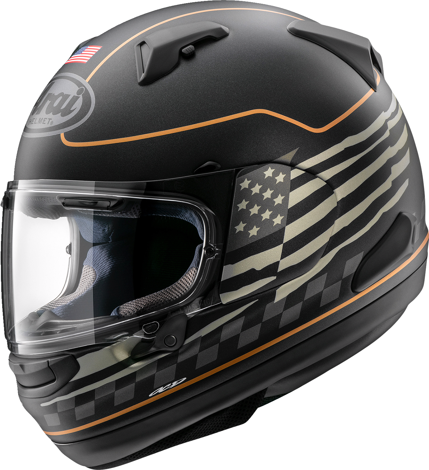 CASCO INTEGRAL ARAI HELMETS SIGNET-X BANDERA DE EE.UU. NEGRO