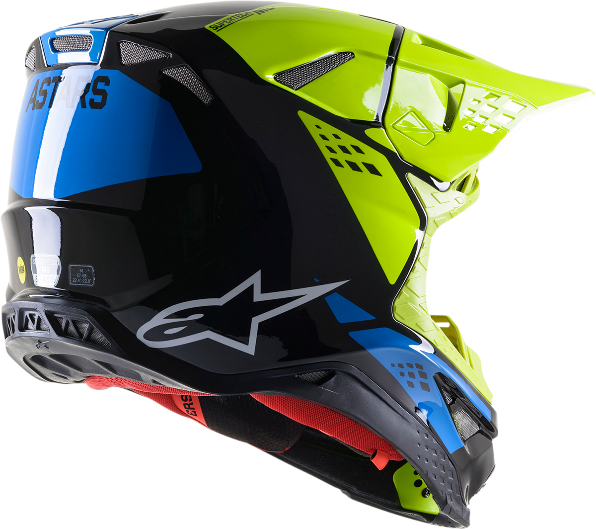 CASCO INTEGRAL ALPINESTARS SUPERTECH M8 FACTORY AMARILLO/AZUL/NEGRO