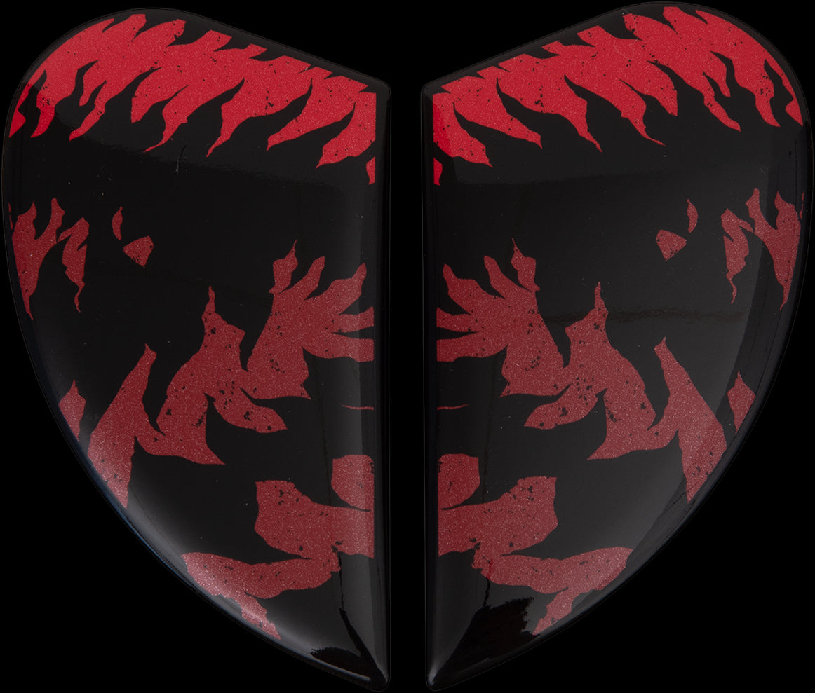 PLACA LATERAL CASCO ICON AIRFROM LYCAN ROJO