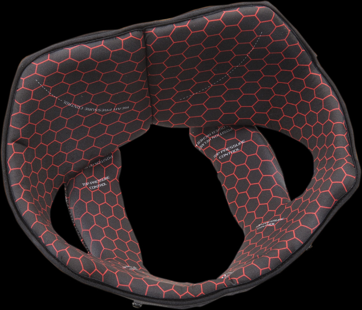 ALMOHADILLAS AGV PISTA NEGRO/ROJO