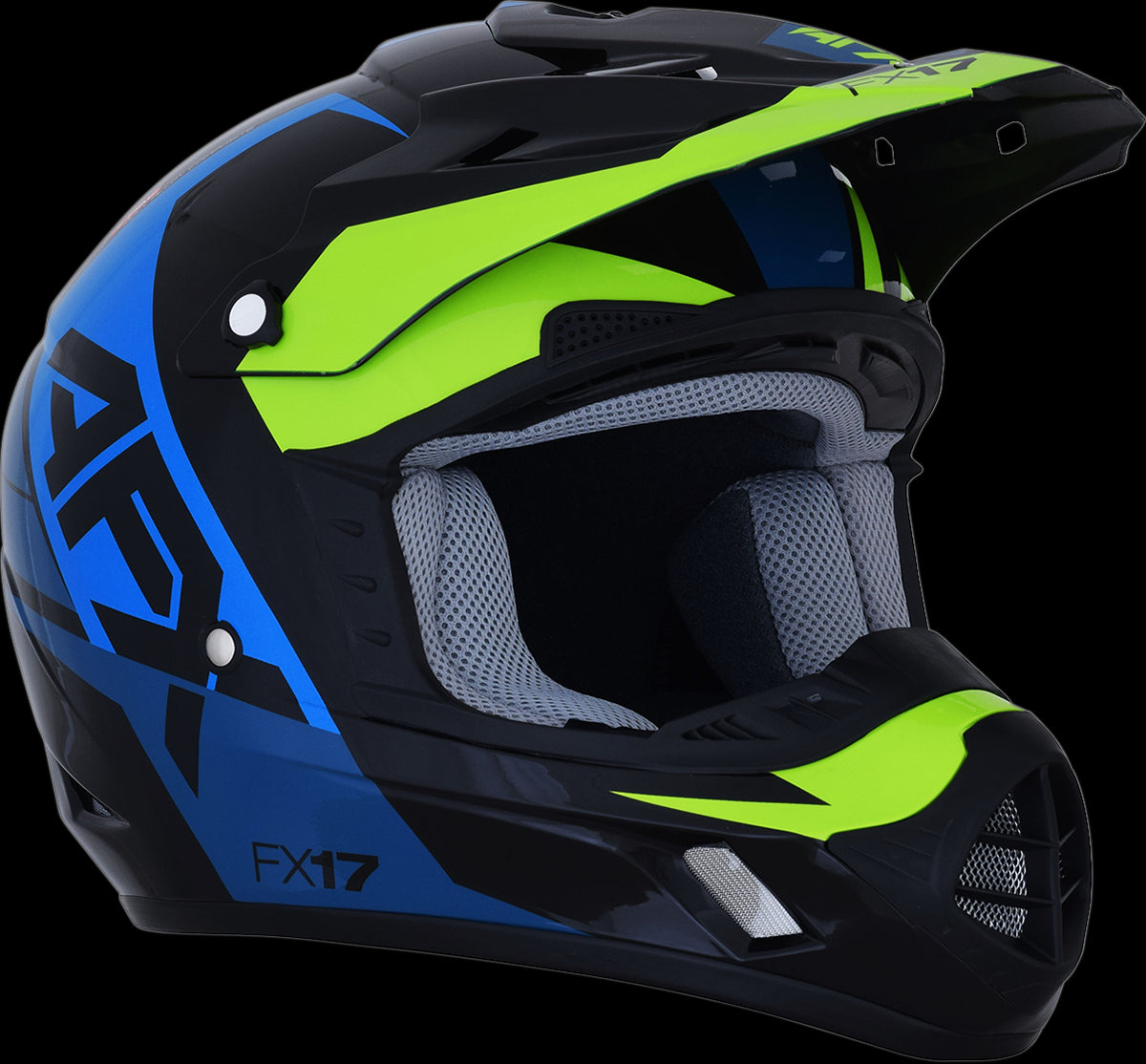 CASCO AFX FX17 AZUL/LIMA