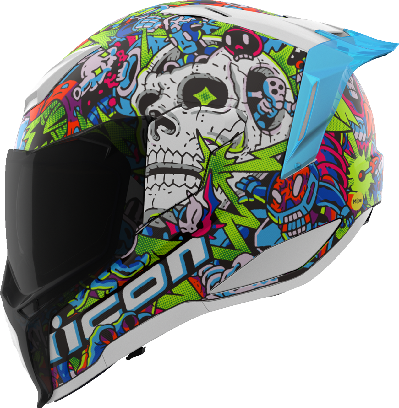 CASCO INTEGRAL ICON ULTRAFLITE DOODLE 3 AZUL