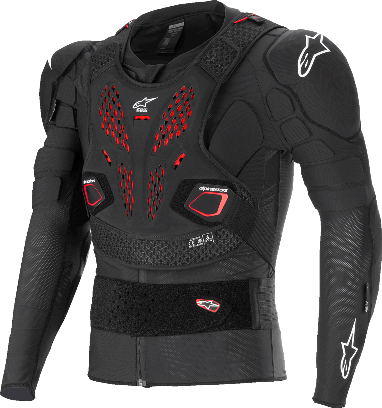CHAQUETA DE PROTECCIÓN ALPINESTARS BIONIC PRO V3 PLASMA NEGRO/ROJO/BLANCO