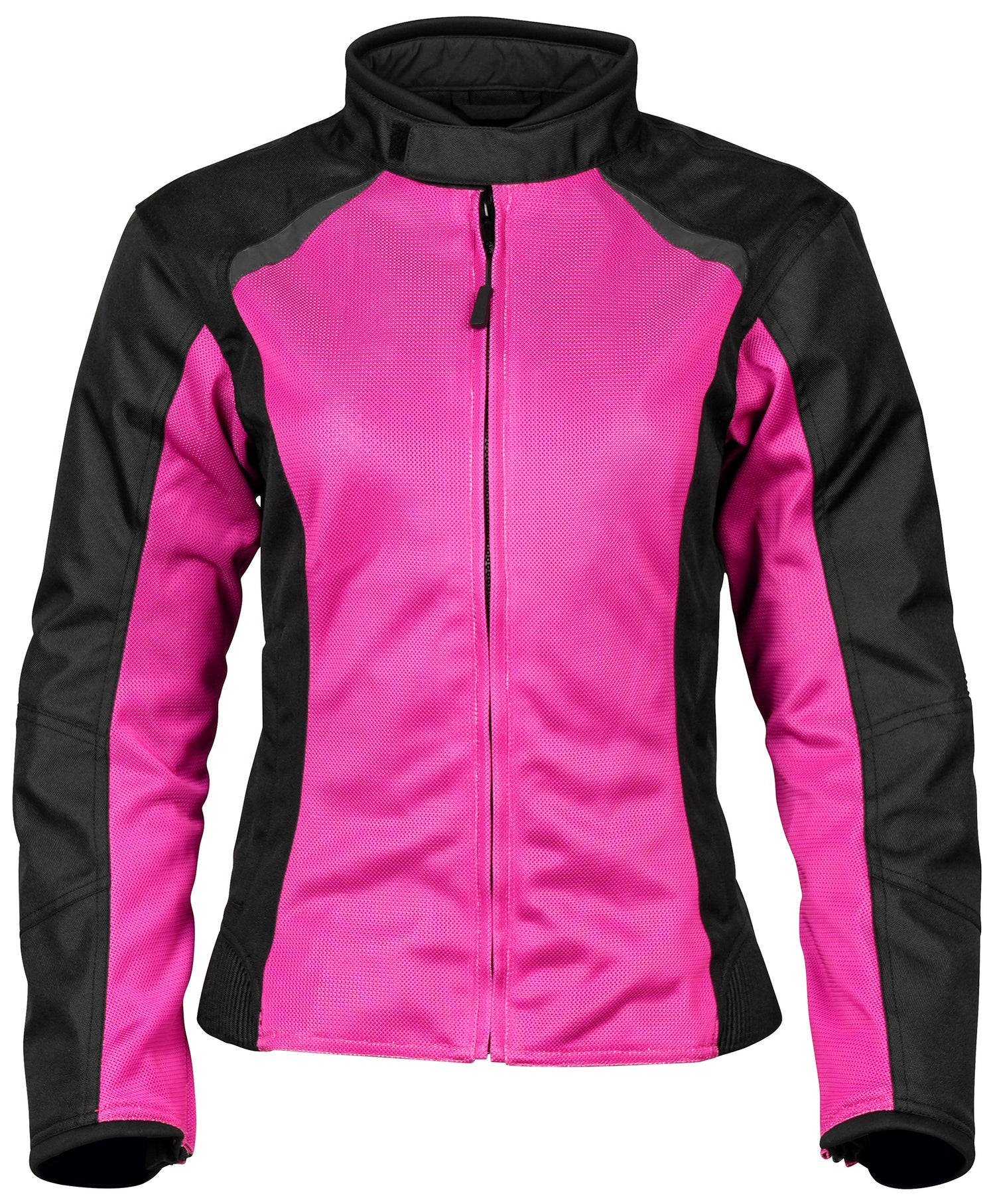 CHAQUETA DE MALLA PARA DAMA NORU JOSEI ROSA/NEGRO