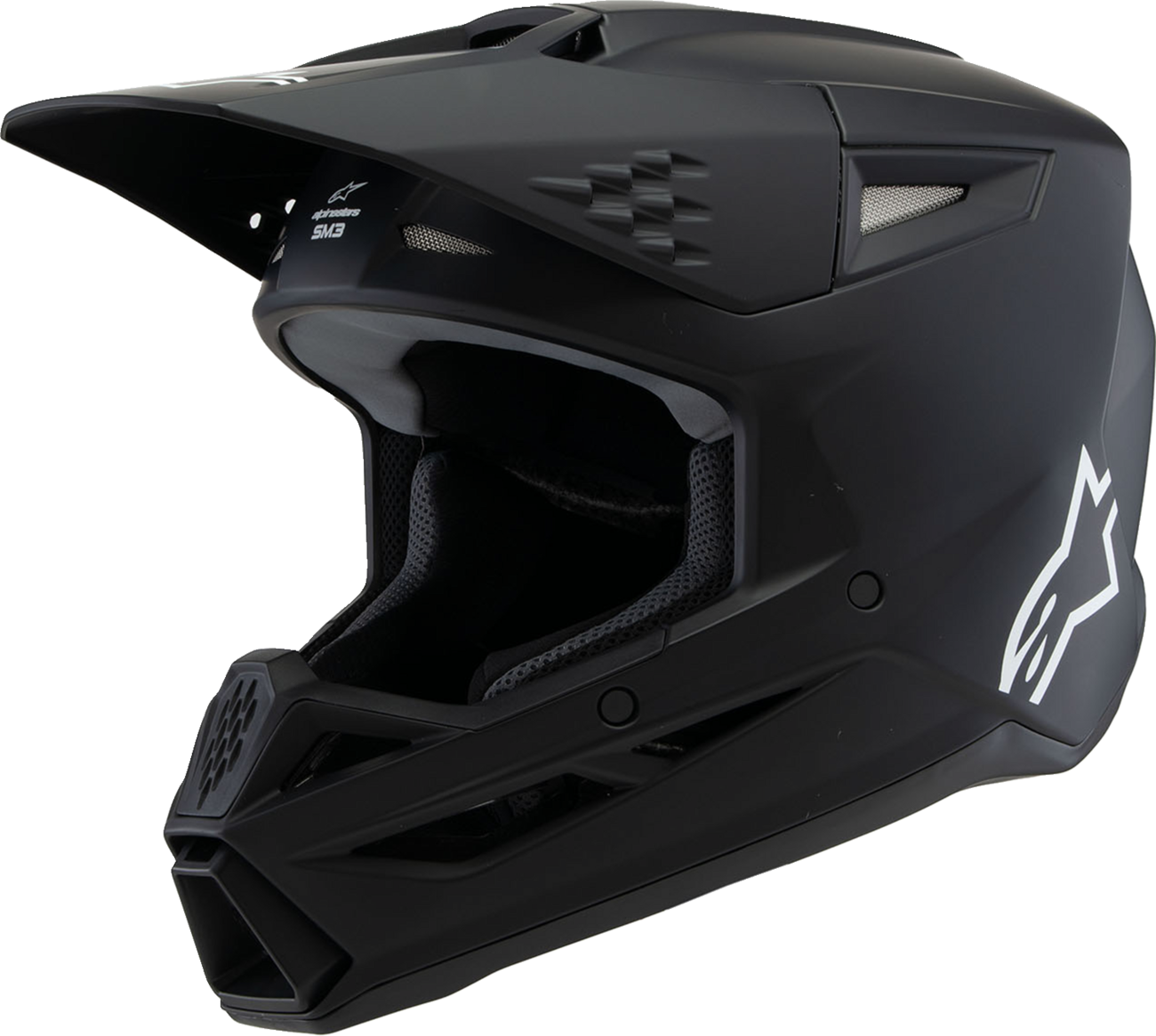 CASCO INTEGRAL ALPINESTARS SM3 SOLID NEGRO MATE PARA NIÑO