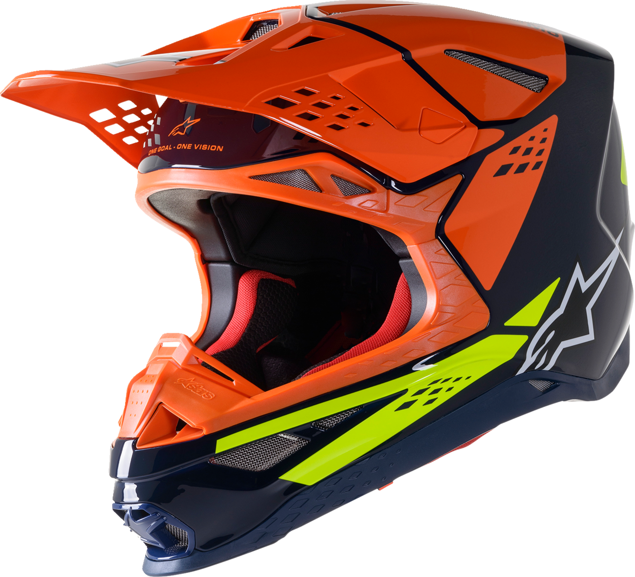 CASCO ALPINESTARS SUPERTECH M8 FACTORY MIPS AMARILLO/AZUL/NARANJA