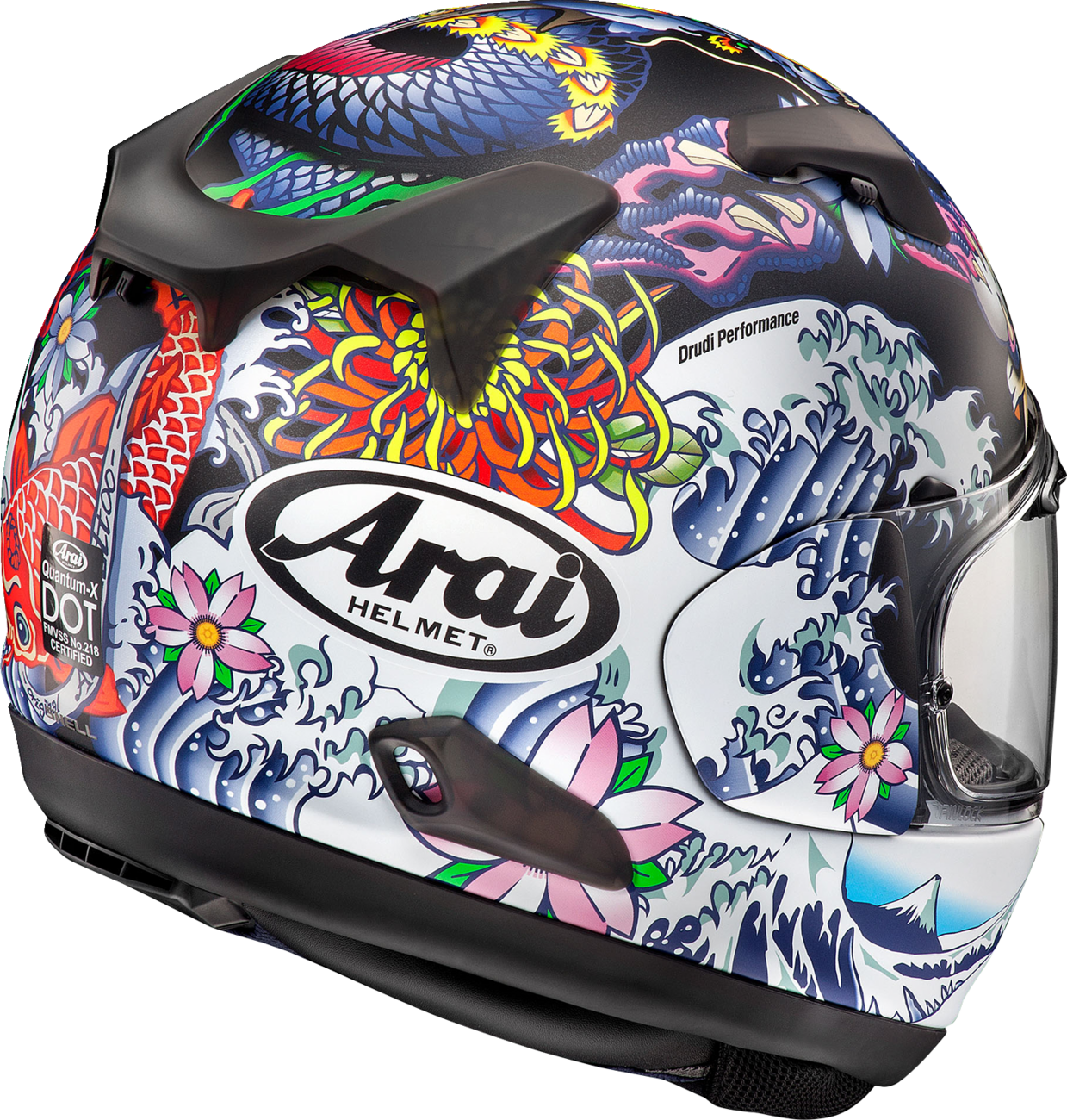CASCO INTEGRAL ARAI HELMETS QUANTUM-X ORIENTAL NEGRO