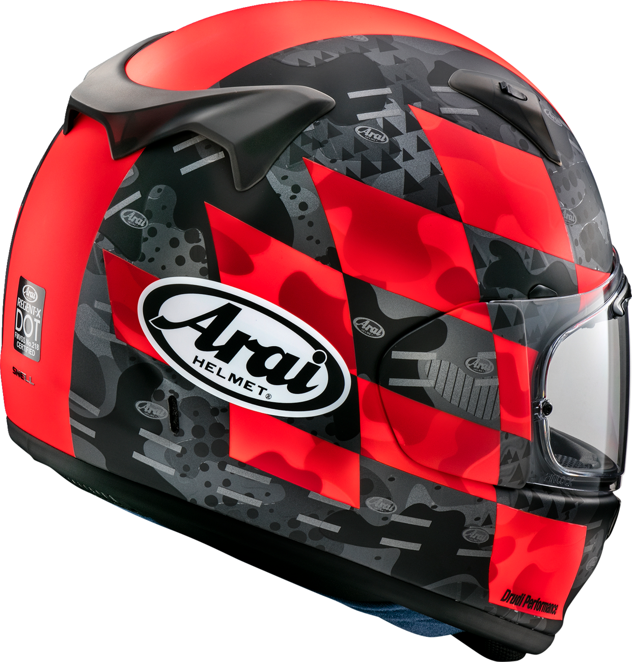 CASCO INTEGRAL ARAI HELMETS REGENT-X PATCH ROJO