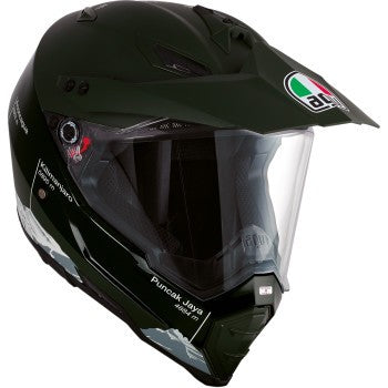 CASCO AGV AX8DS VERDE BLANCO