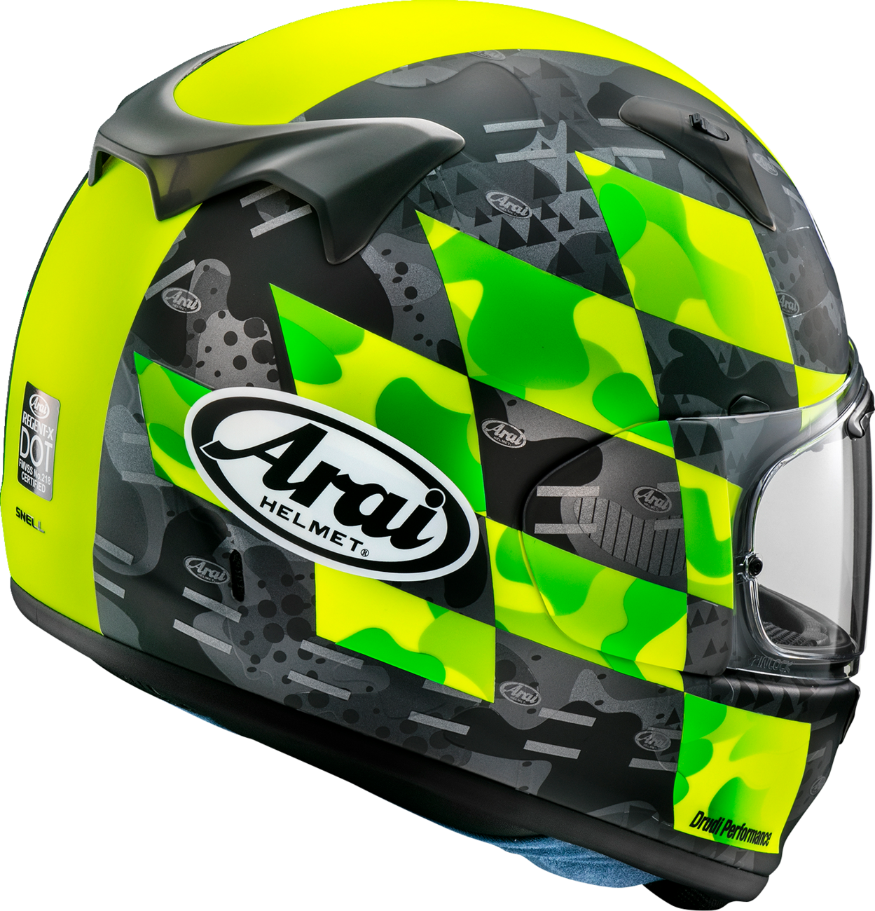 CASCO INTEGRAL ARAI HELMETS REGENT-X PATCH AMARILLO