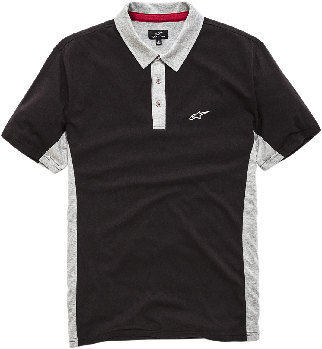 POLO ALPINESTARS CHAMPION NEGRO/GRIS
