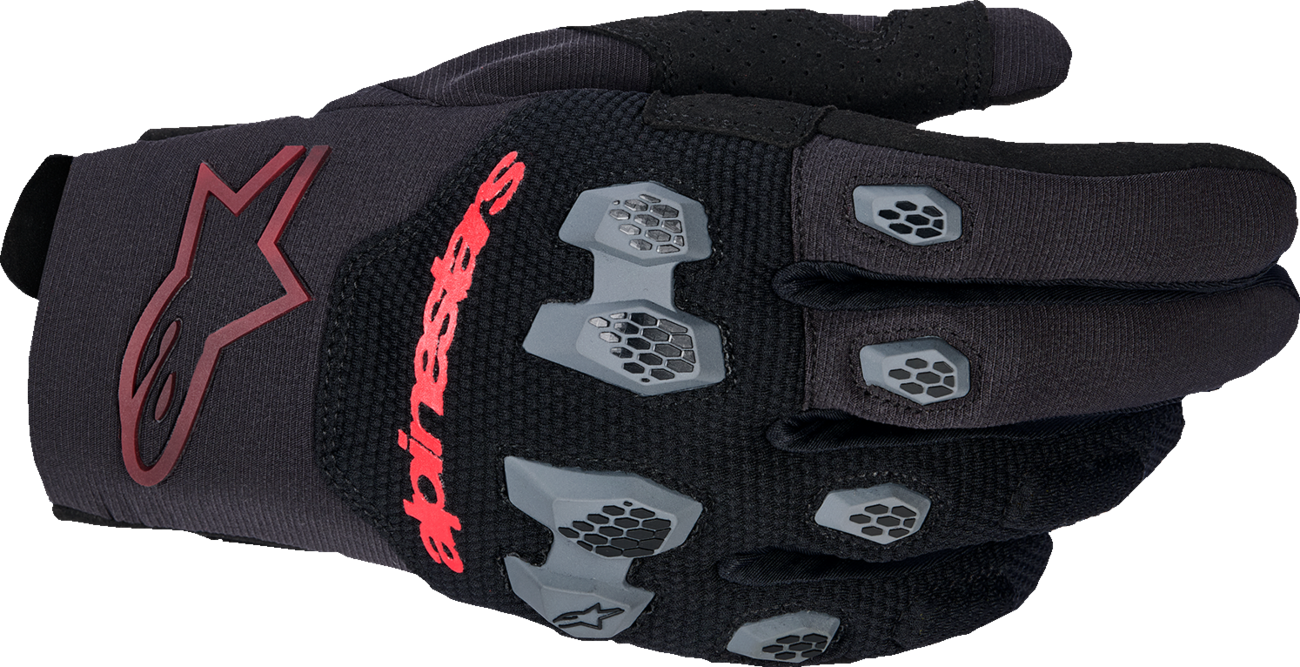 GUANTES ALPINESTARS PRO DURA NEGRO/ROJO BRILLANTE