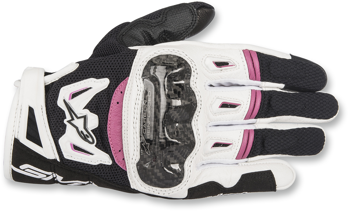 GUANTES DE DAMA ALPINESTARS SMX-2 AIR CARBON V2 BLANCO