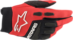 GUANTES ALPINESTARS FULL BORE ROJO/NEGRO