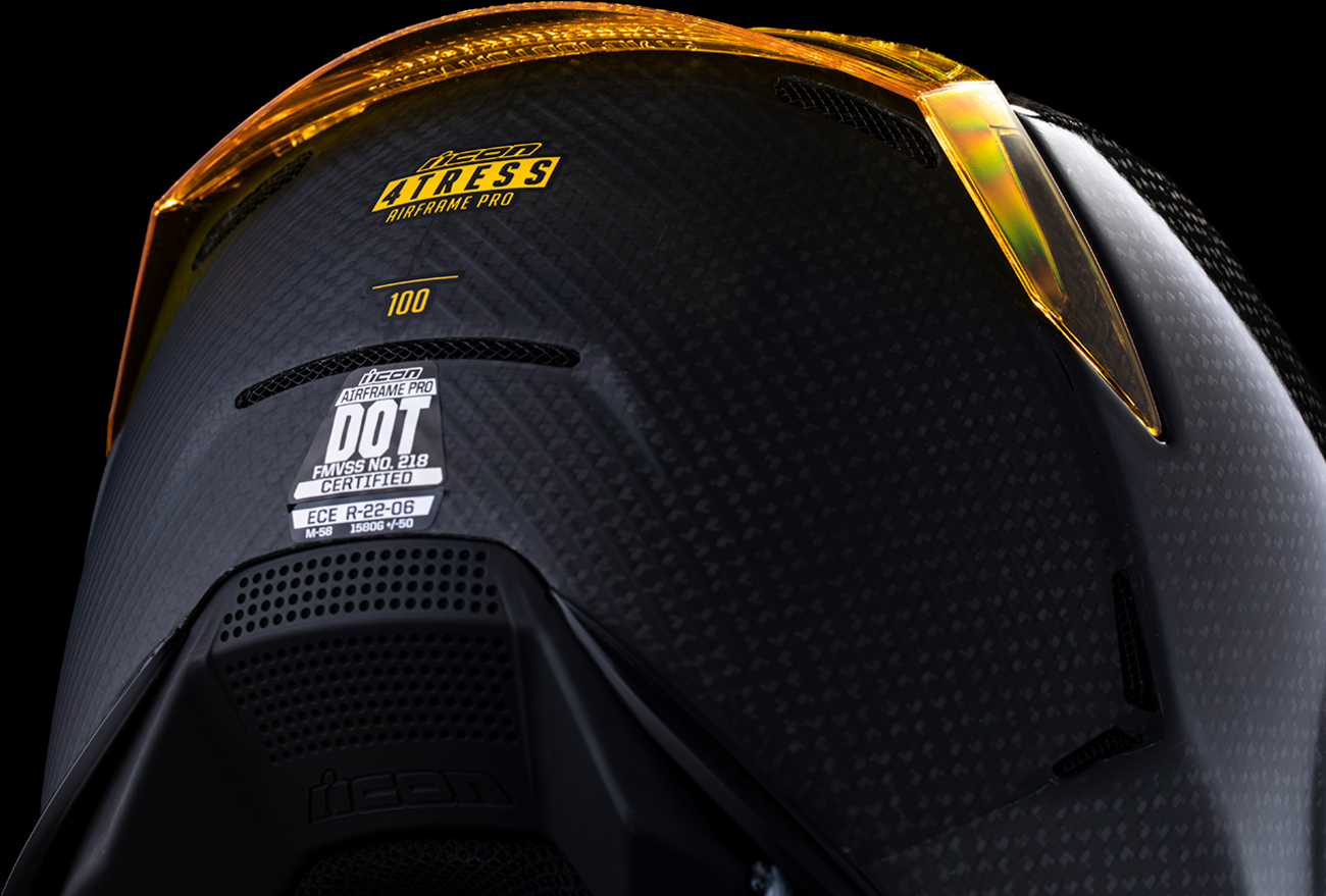 CASCO ICON AIRFRAME PRO CARBON 4TRESS AMARILLO