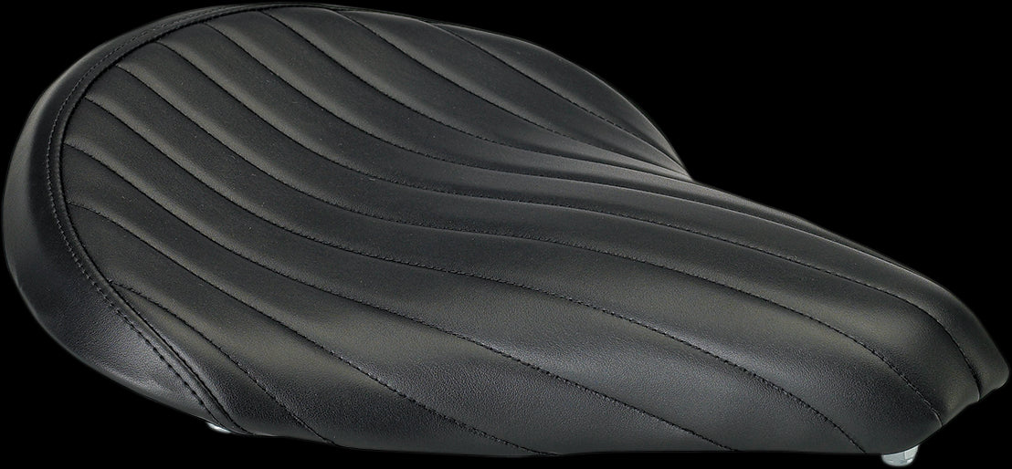 BILTWELL SEAT SOLO TUCKNROLL BLK