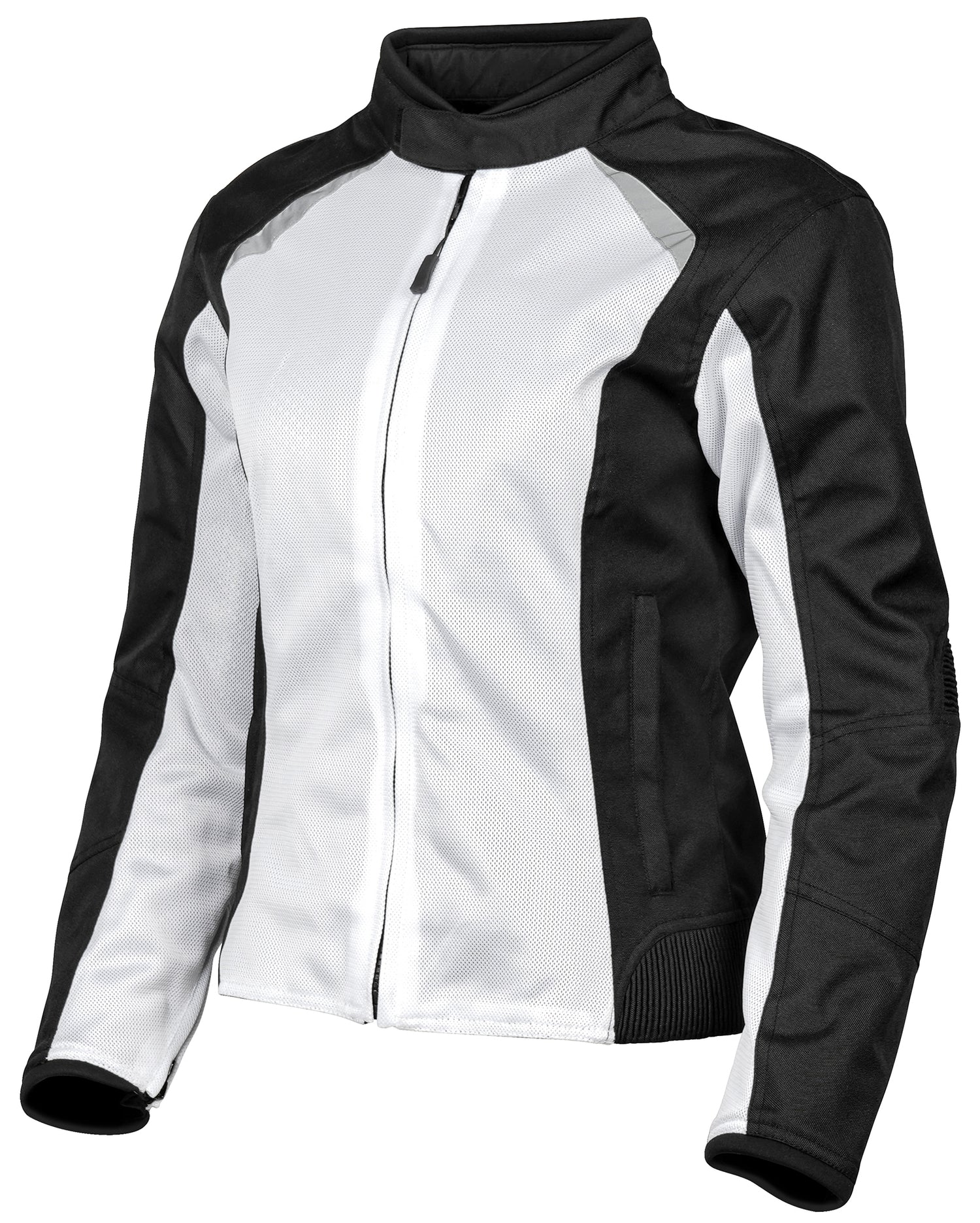 CHAQUETA DE MALLA NORU JOSEI PARA DAMA BLANCO/NEGRO