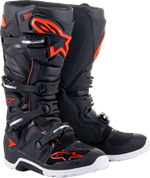 BOTAS ALPINESTARS TECH 7 ENDURO COLOR NEGRO/ROJO FLUORESCENTE