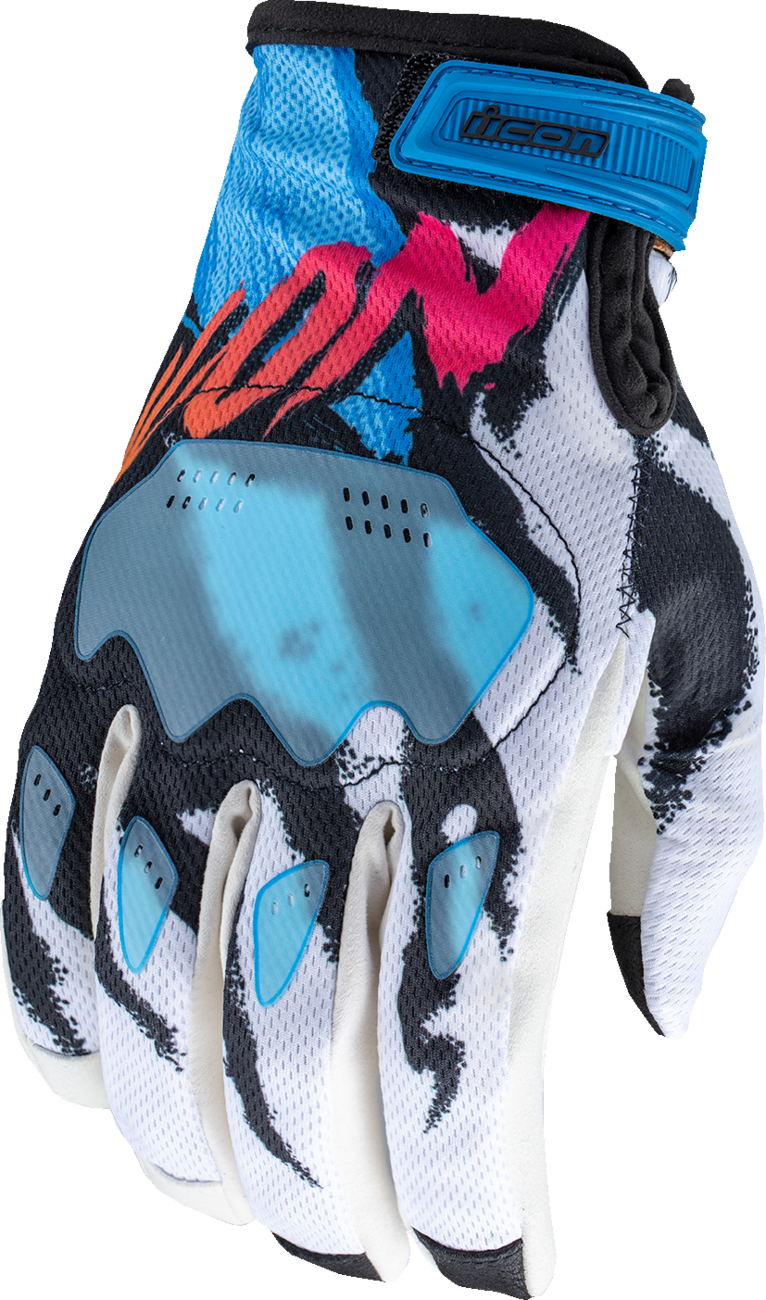 GUANTES ICON HOOLIGAN RAD DAWN BLANCO