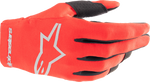 GUANTES ALPINESTARS YOUTH RADAR ROJO/PLATA PARA NINO