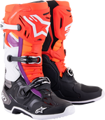 BOTAS ALPINESTARS TECH 10 NEGRO/ROJO/NARANJA/BLANCO