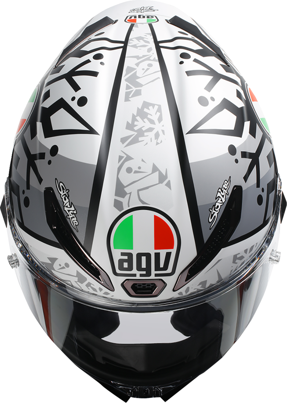 CASCO AGV PISTA GP R LIMITED EDITION MIR WINTER TEST CLARO