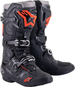 BOTAS ALPINESTARS TECH 10 NEGRO/ROJO FLUORESCENTE