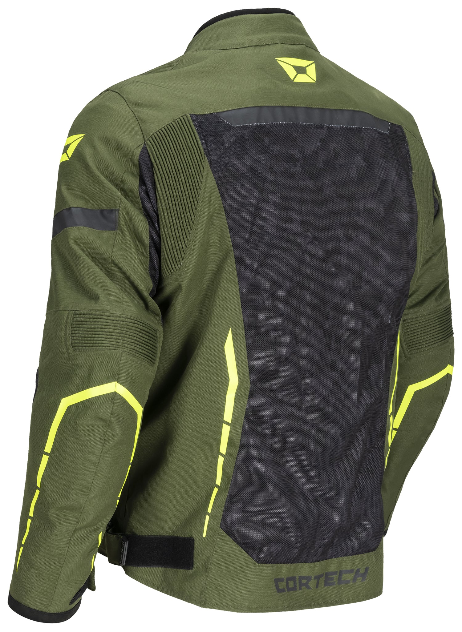 CHAQUETA PARA MOTOCICLETA CORTECH AERO-FLO CAMUFLADO/ALTO VISIBILIDAD