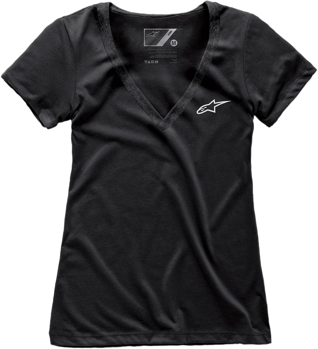 CAMISETA ALPINESTARS 4W AGE ESCOTE EN V NEGRA