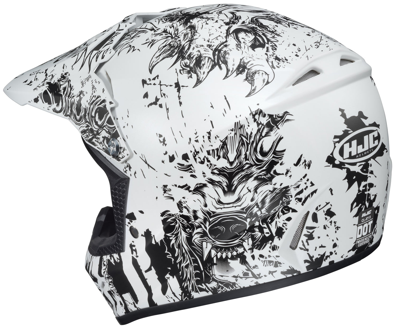 CASCO HJC -XY 2 CREEPER MC-10SF TRANSPARENTE