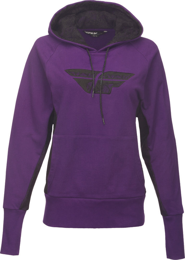 BUZO FLY RACING LACED PULLOVER MORADO